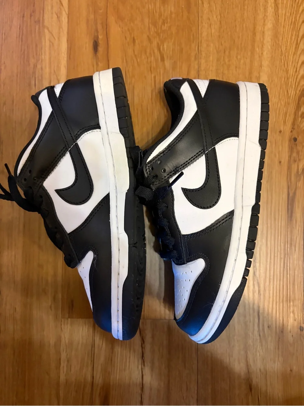 Nike Black and White Low Top Panda Sneakers